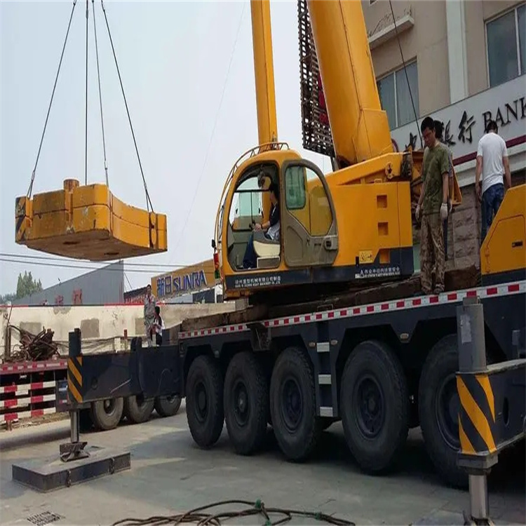 六安叶集当地吊车出租|机器吊装|75吨|工厂搬迁服务